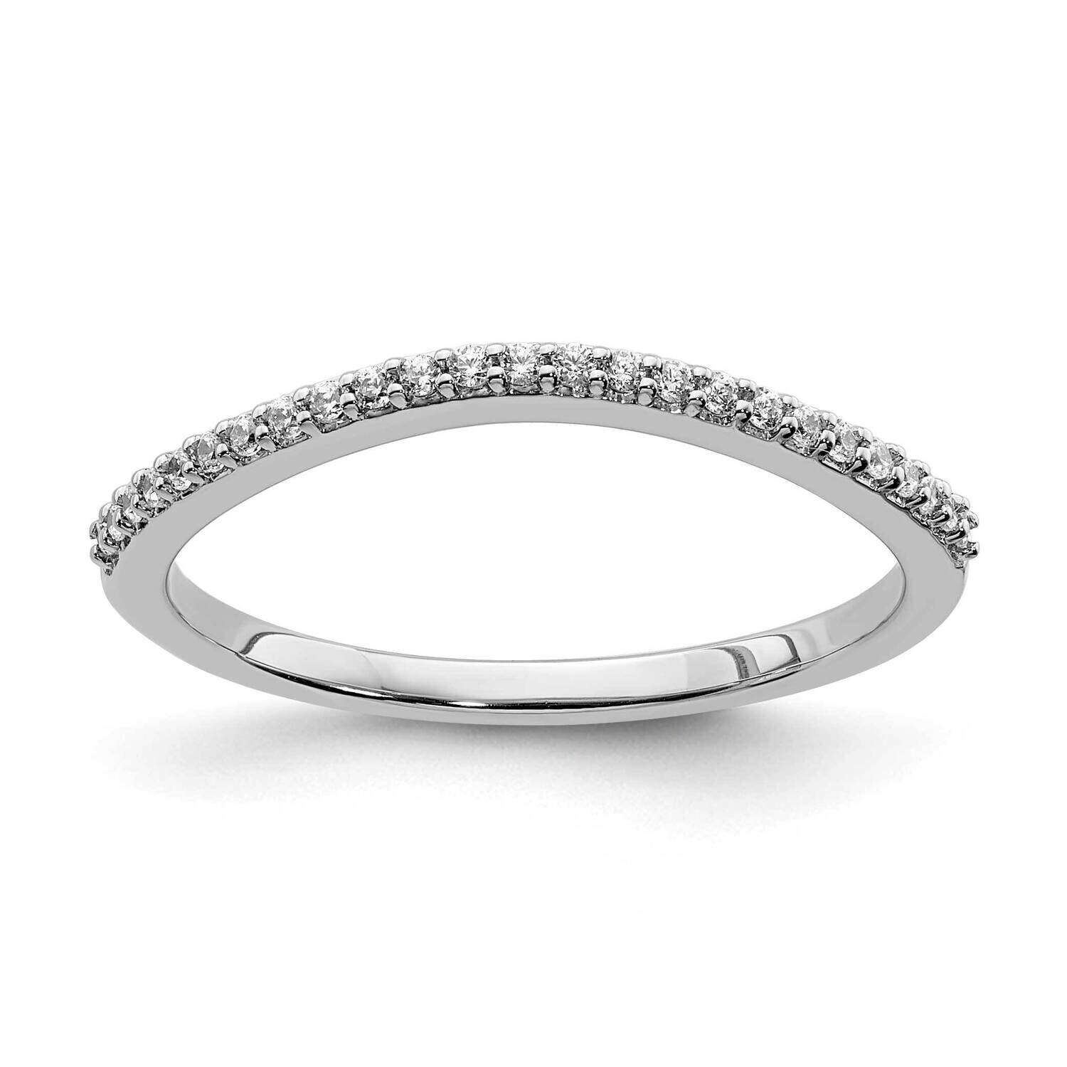 Contoured Diamond Band 14k White Gold RM6455B-012-WAA, MPN: RM6455B-012-WAA,