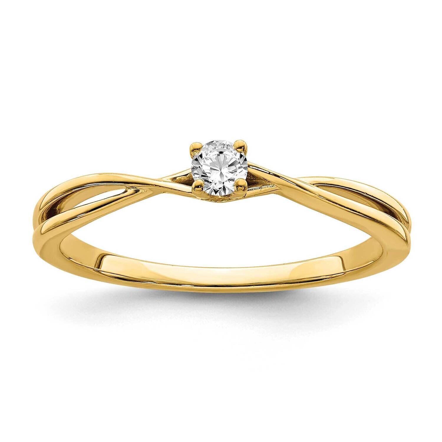 Diamond Promise Ring 14k Gold RM6619E-012-YAA, MPN: RM6619E-012-YAA, 191101398872