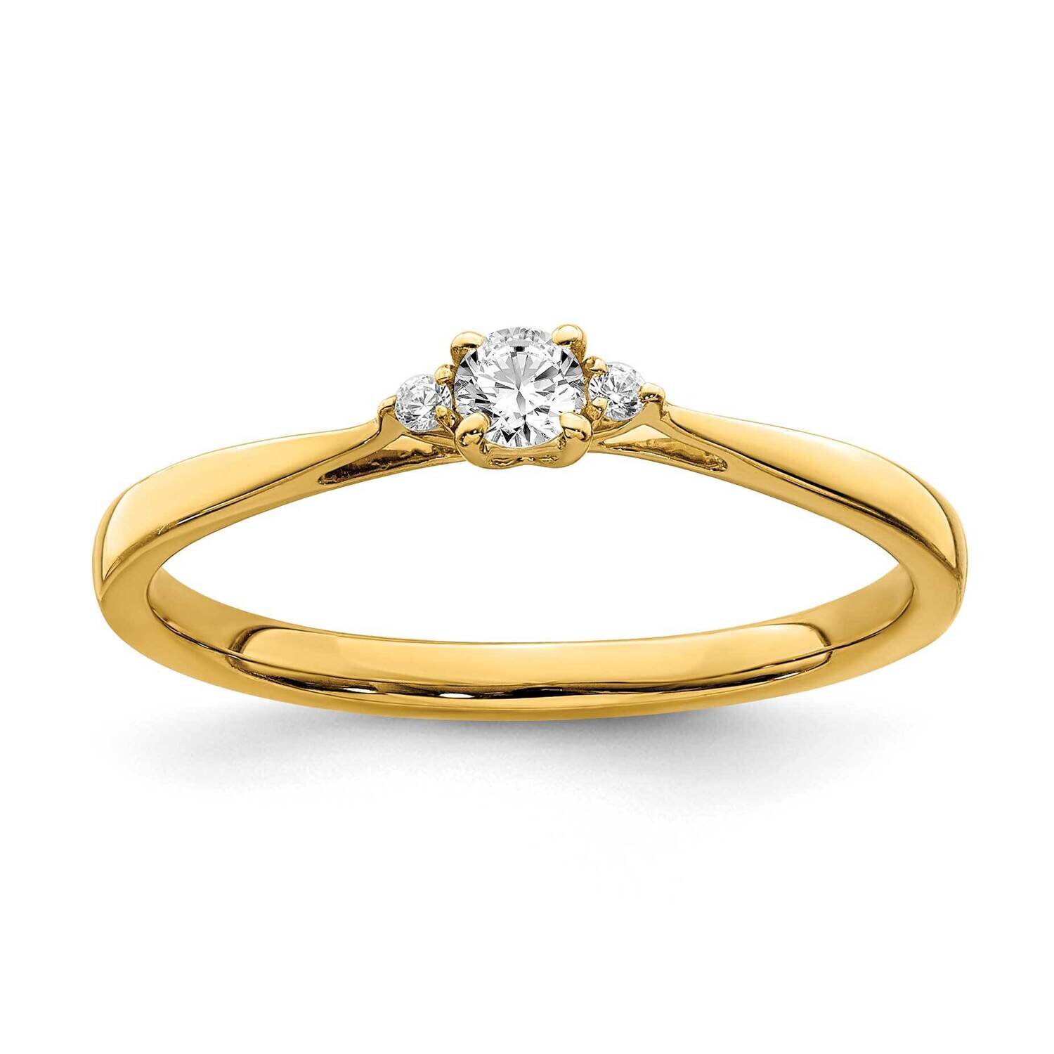 Diamond Promise Ring 14k Gold RM6623E-012-YAA, MPN: RM6623E-012-YAA, 191101398827