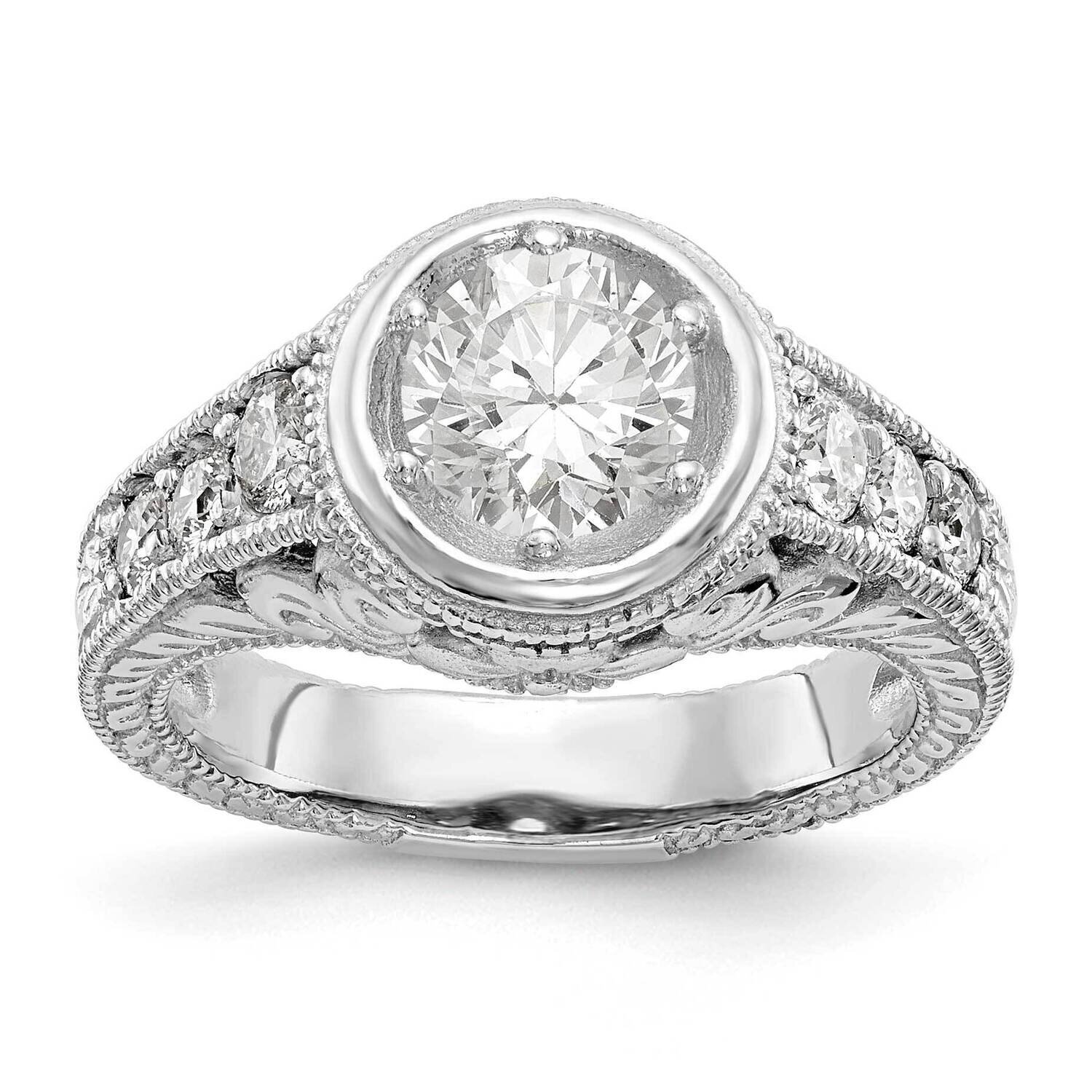 Diamond Semi-Mount Engagement Ring 14k White Gold RM2621E-075-WAA