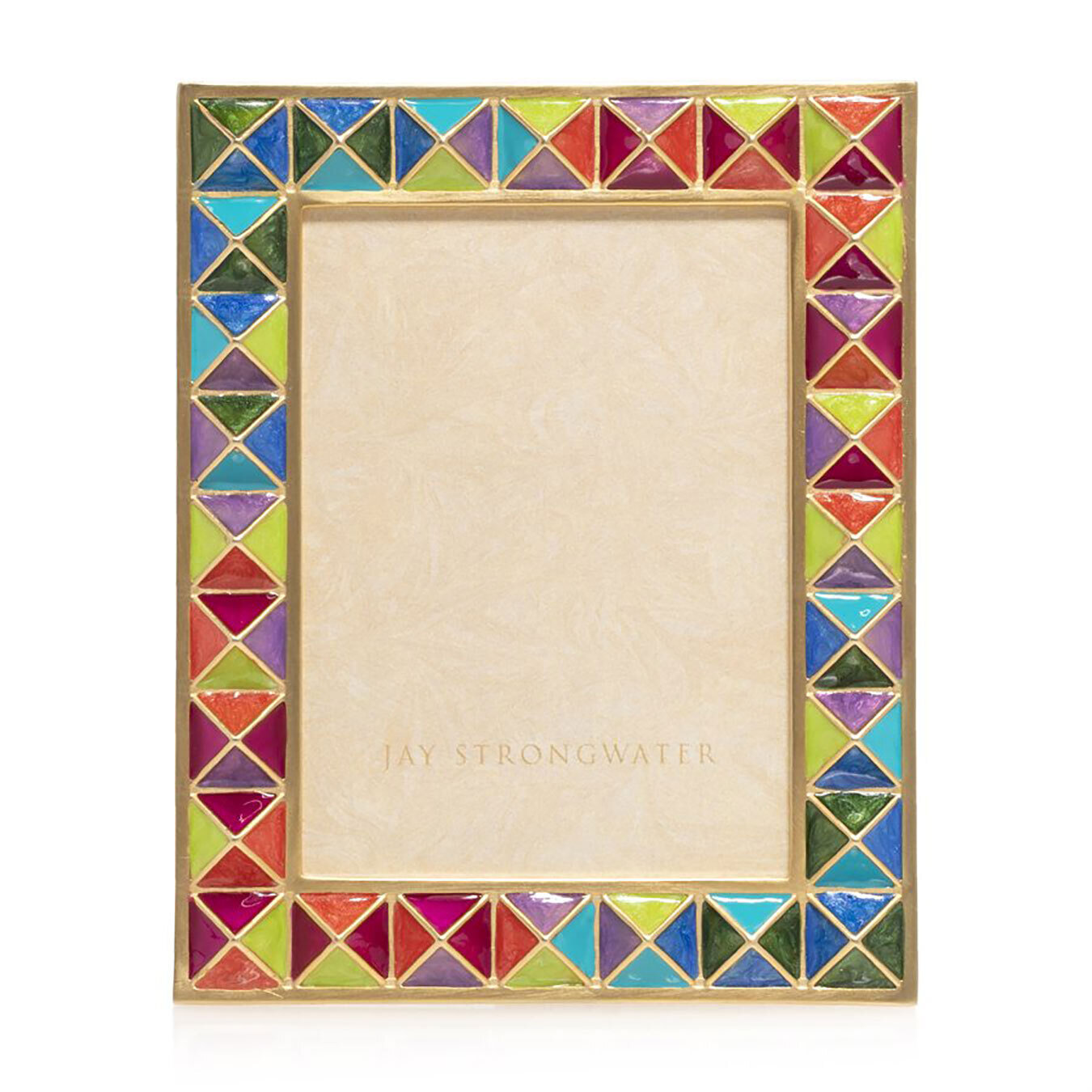 Jay Strongwater Pyramid 3 X 4 Inch Picture Frame SPF5876-202, MPN: SPF5876-202, 848510024396
