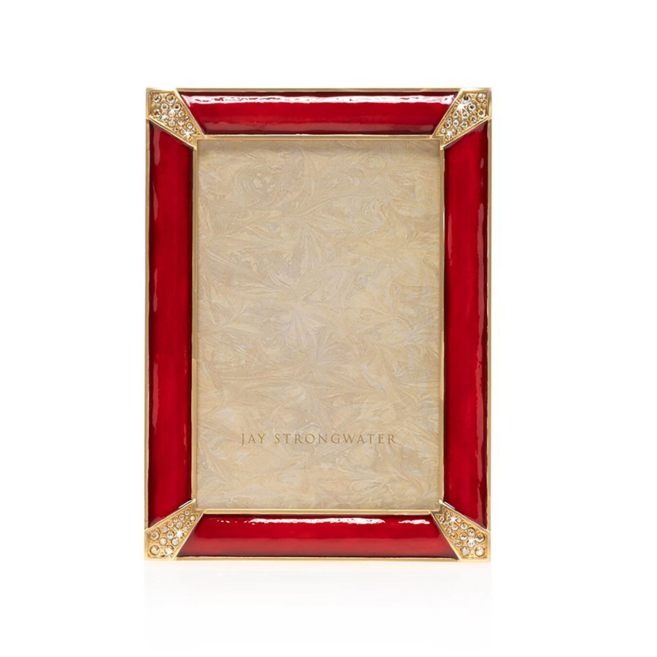 Jay Strongwater Leonard Pave Corner 4 X 6 Inch Picture Frame SPF5830-224