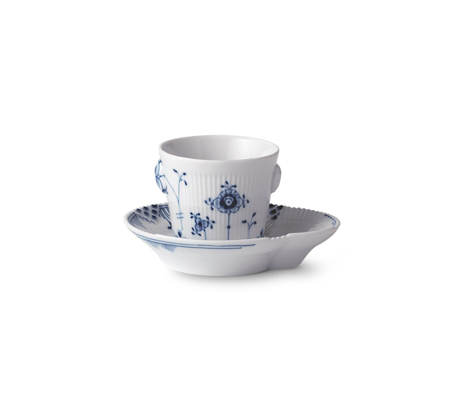 Royal Copenhagen Blue Elements Espresso Cup &amp; Saucer 3.25 Oz 1027468