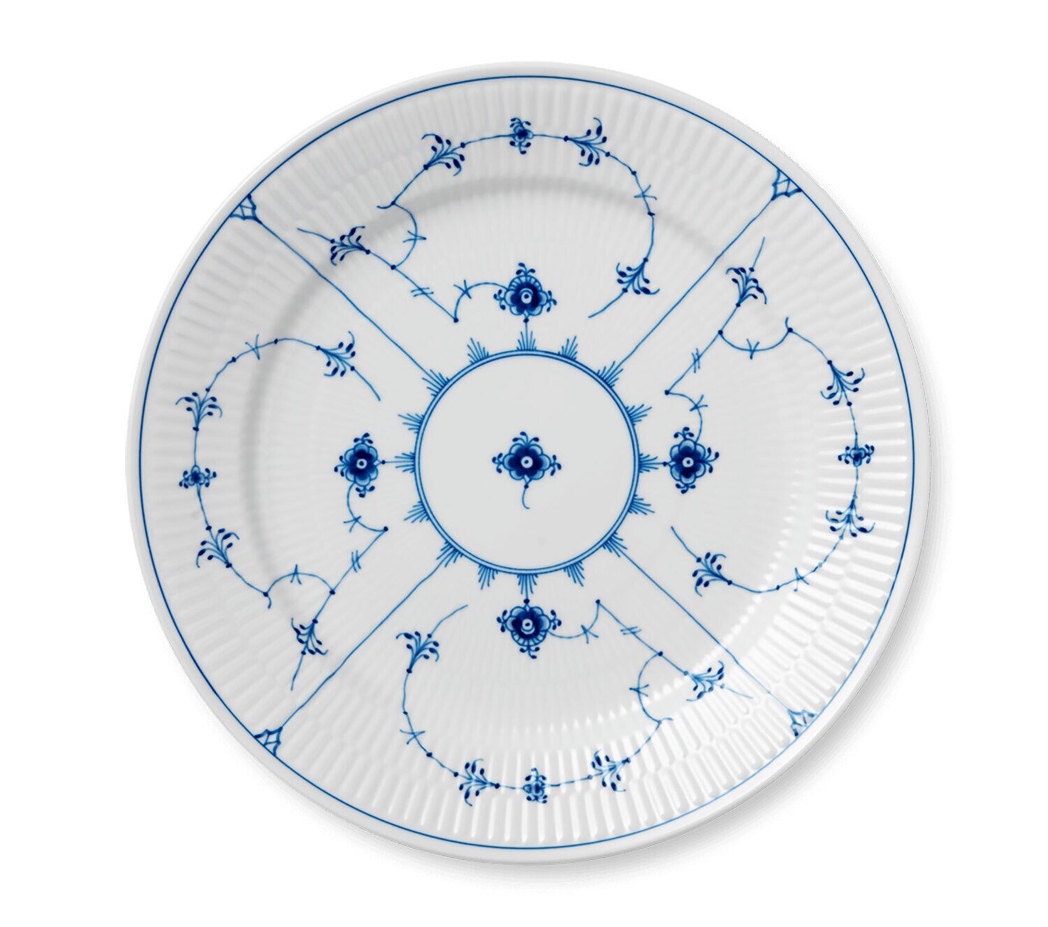Royal Copenhagen Blue Fluted Plain Dinner Plate 10.75 Inch 1017202