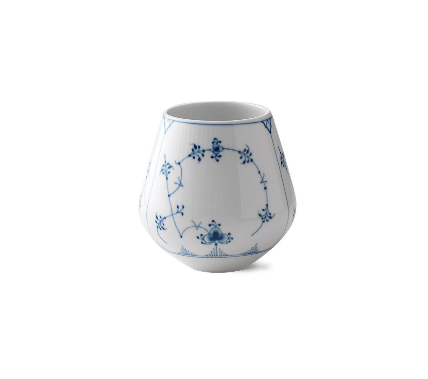 Royal Copenhagen Blue Fluted Plain Vase 4.75 Inch 1016770