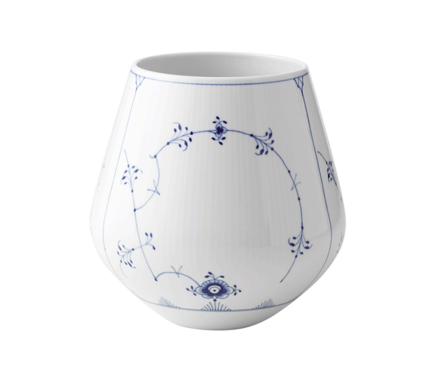 Royal Copenhagen Blue Fluted Plain Vase 8 Inch 1016772, MPN: 1016772, 5705140716686