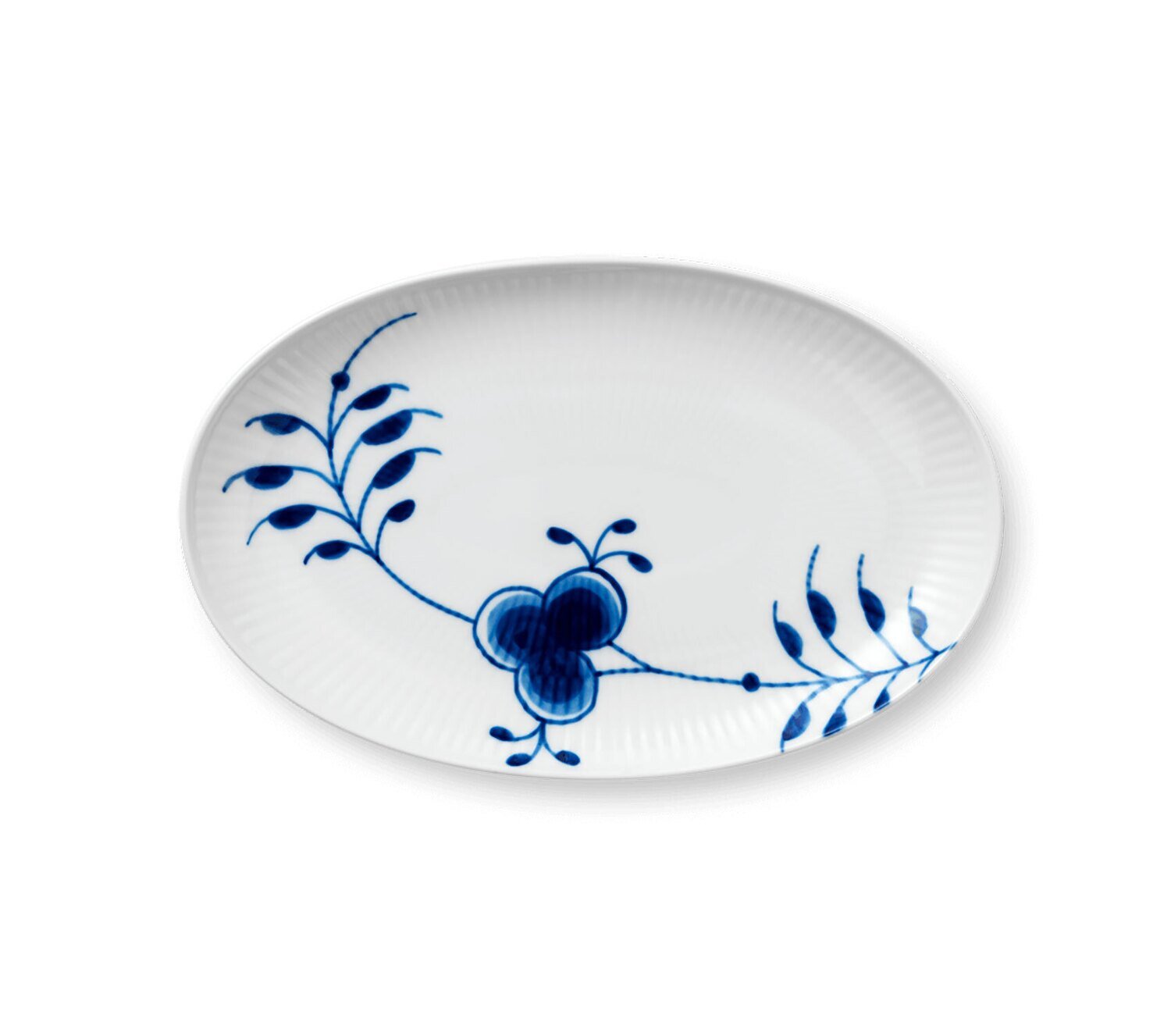 Royal Copenhagen Blue Fluted Mega Oval Accent Dish 9 Inch 1016888