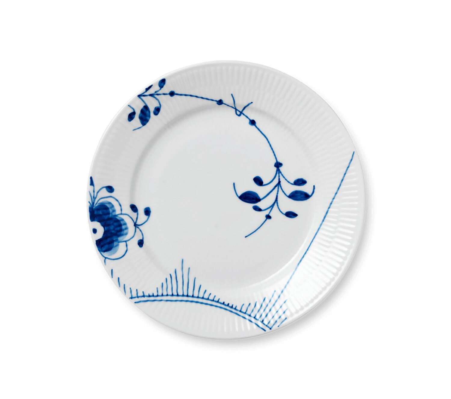 Royal Copenhagen Blue Fluted Mega Salad Plate #2 8.75 Inch 1017365