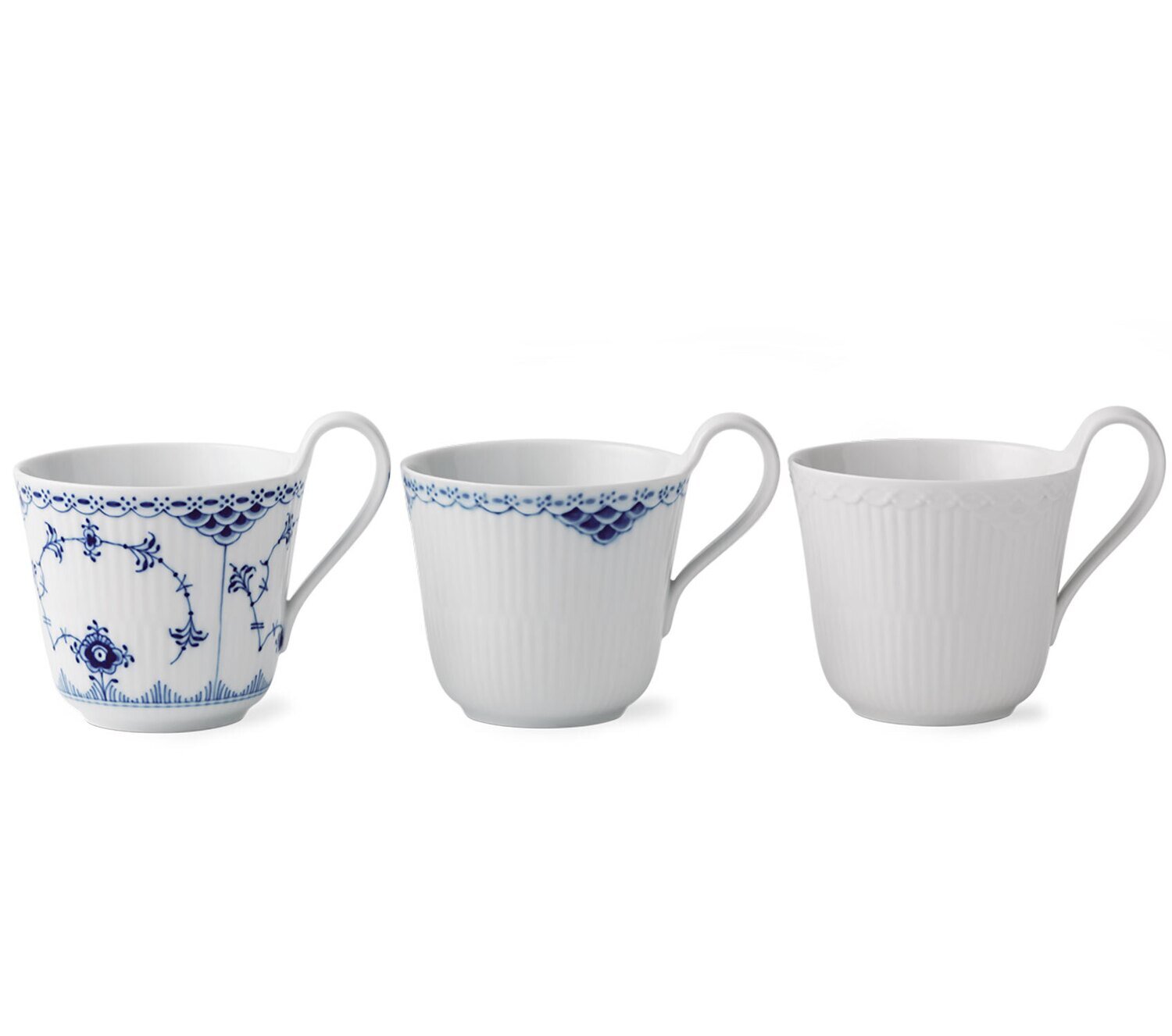 Royal Copenhagen Gifts With History Laced Mugs 11 Oz Set of 3 1025897