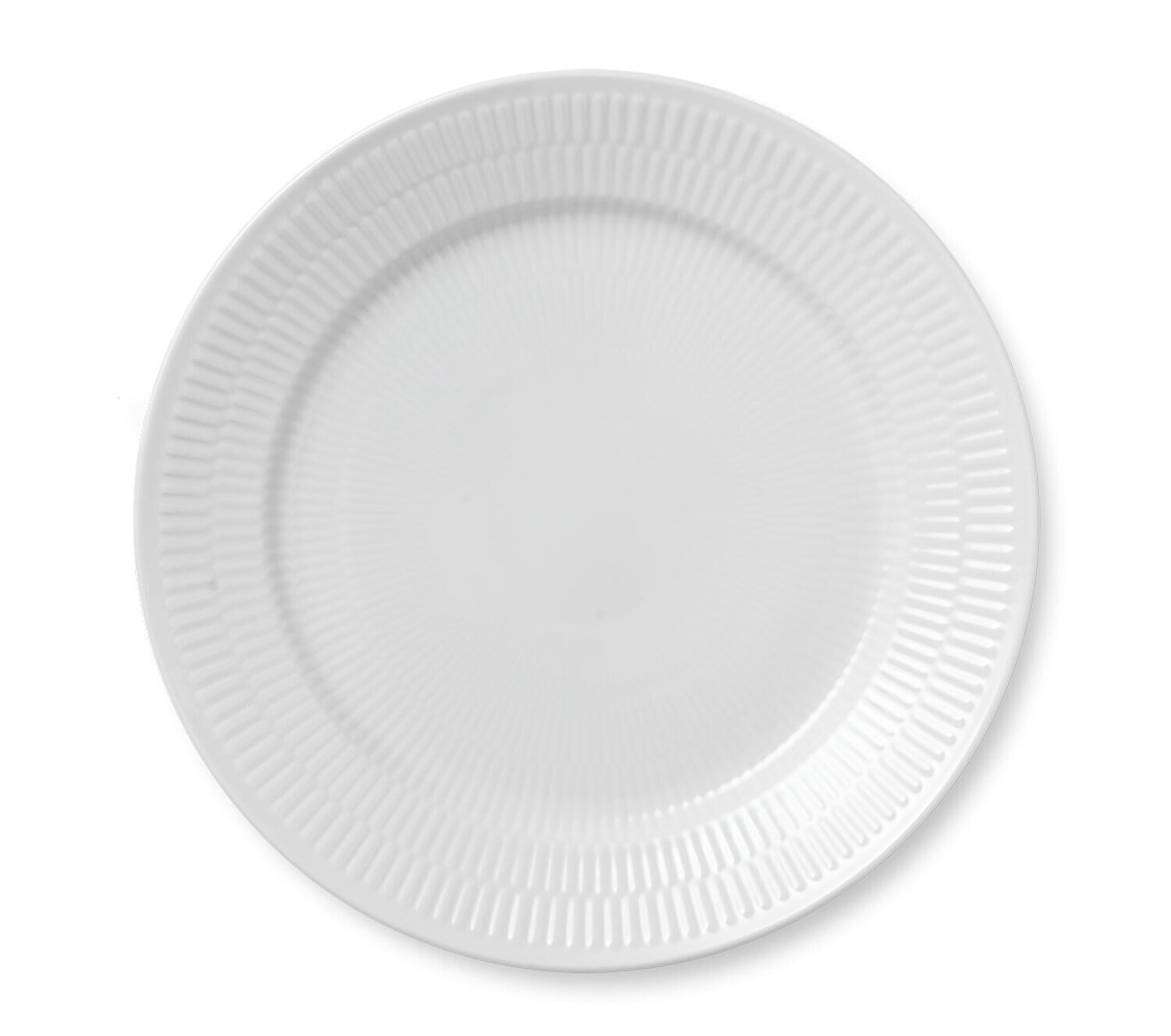 Royal Copenhagen White Fluted Dinner Plate 10.75 Inch 1017404