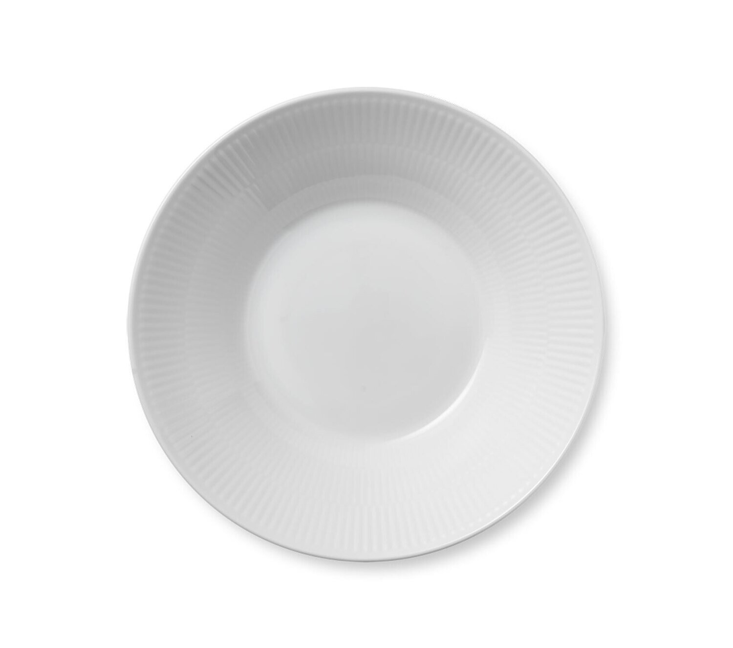 Royal Copenhagen White Fluted Pasta Bowl 9.5 Inch 1016940