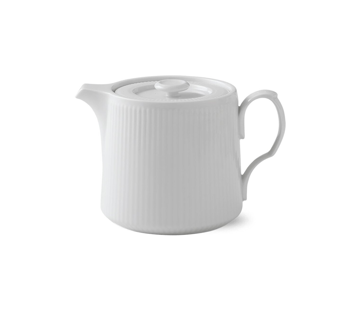 Royal Copenhagen White Fluted Teapot 25 Oz 1020509