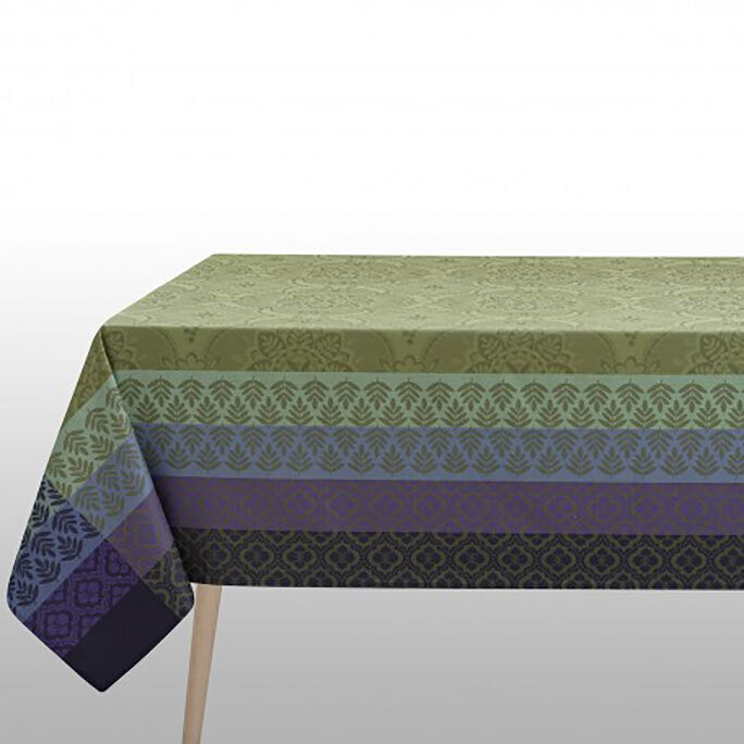 Le Jacquard Francais Bastide Olive Coated Tablecloth 59 x 86 Inch 25564, MPN: 25564, 3660269255640