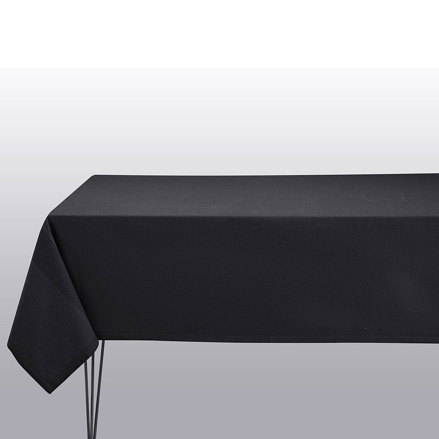 Le Jacquard Francais Slow Life Carbon Tablecloth 59 x 59 Inch 25765, MPN: 25765, 3660269257651