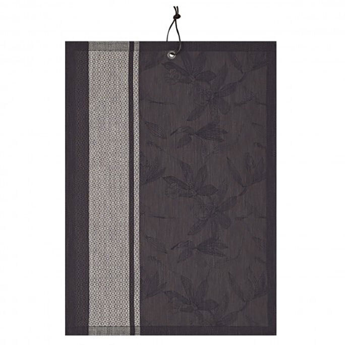 Le Jacquard Francais Slow Life Maxi Carbon Tea Towel 24 x 31 Inch 25794 Set of 4