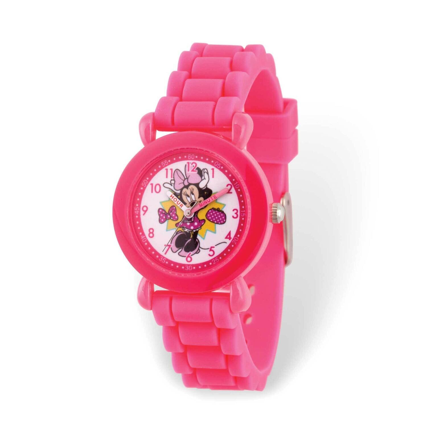 Disney Minnie Mouse Time Teacher Pink Band Kids Watch XWA6188, MPN: XWA6188, 842885111170
