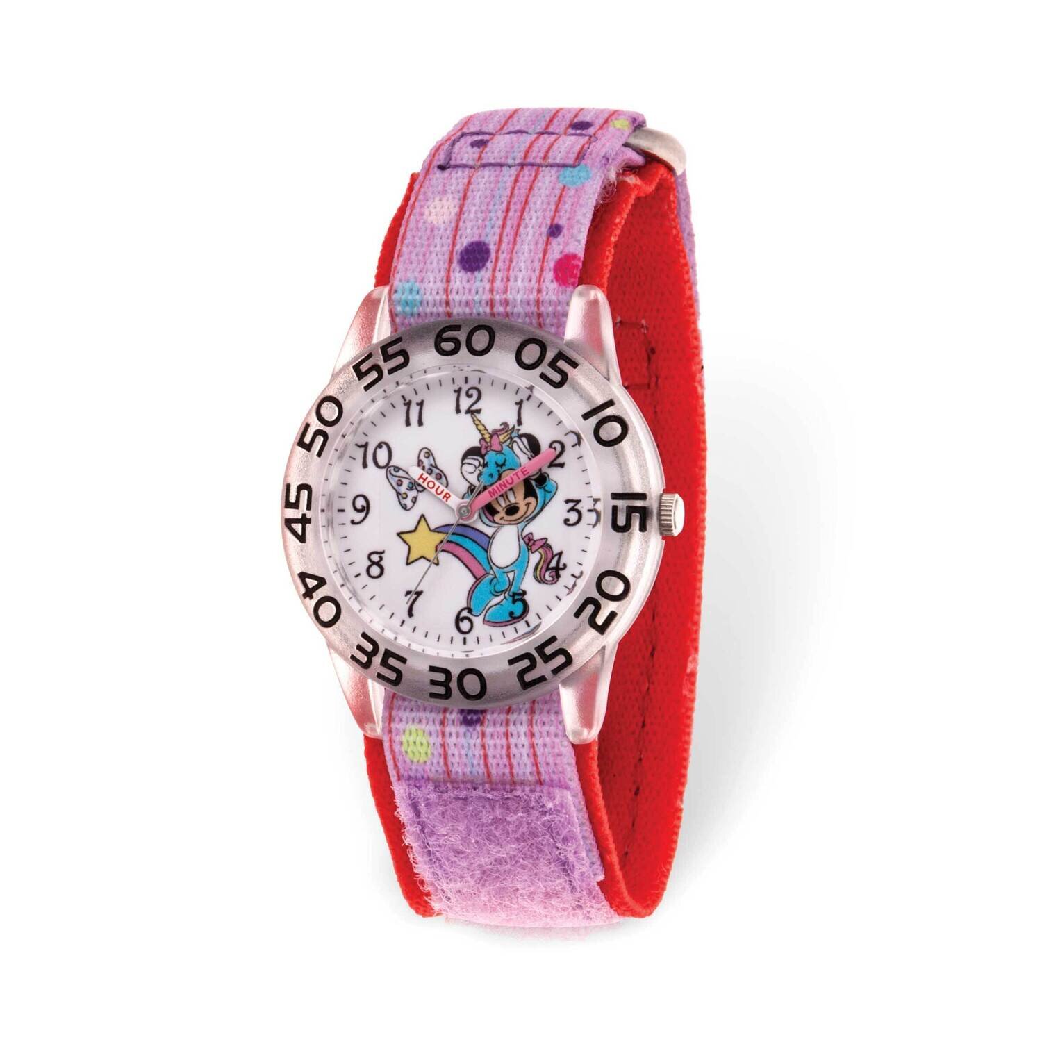 Disney Minnie Mouse Time Teacher Multicolor Band Kids Watch XWA6193, MPN: XWA6193, 842885111255
