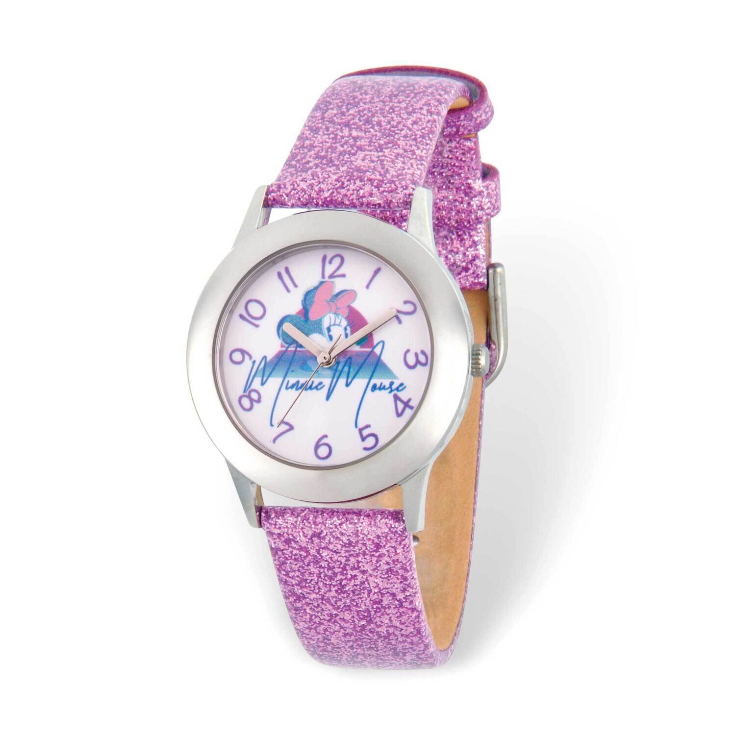 Disney Tween Minnie Mouse Silver-tone Pink Band Watch XWA6198, MPN: XWA6198, 842885111309