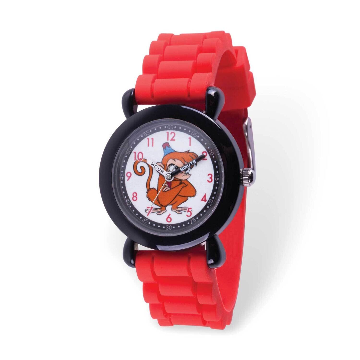 Disney Aladdin Abu Time Teacher Red Silicone Band Kids Watch XWA6203, MPN: XWA6203, 842885108644