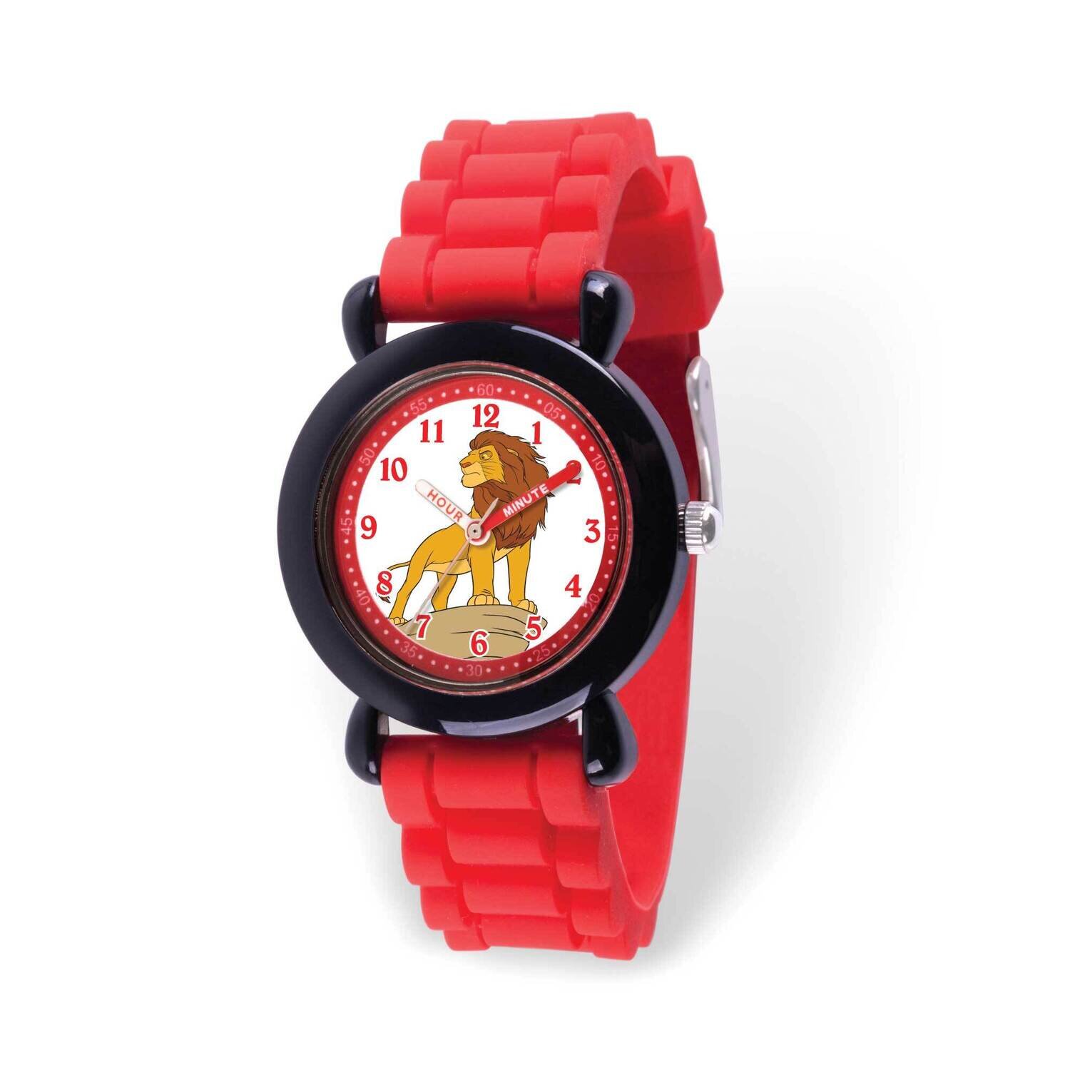 Disney Lion King Simba Time Teacher Red Silicone Band Kids Watch XWA6221, MPN: XWA6221, 842885111613