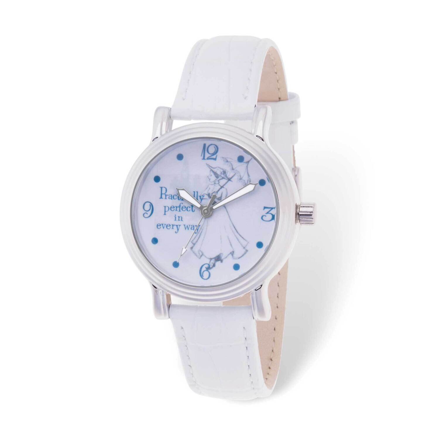 Disney Mary Poppins Practically Perfect White Leather Adult Watch XWA6269, MPN: XWA6269, 8428851084…