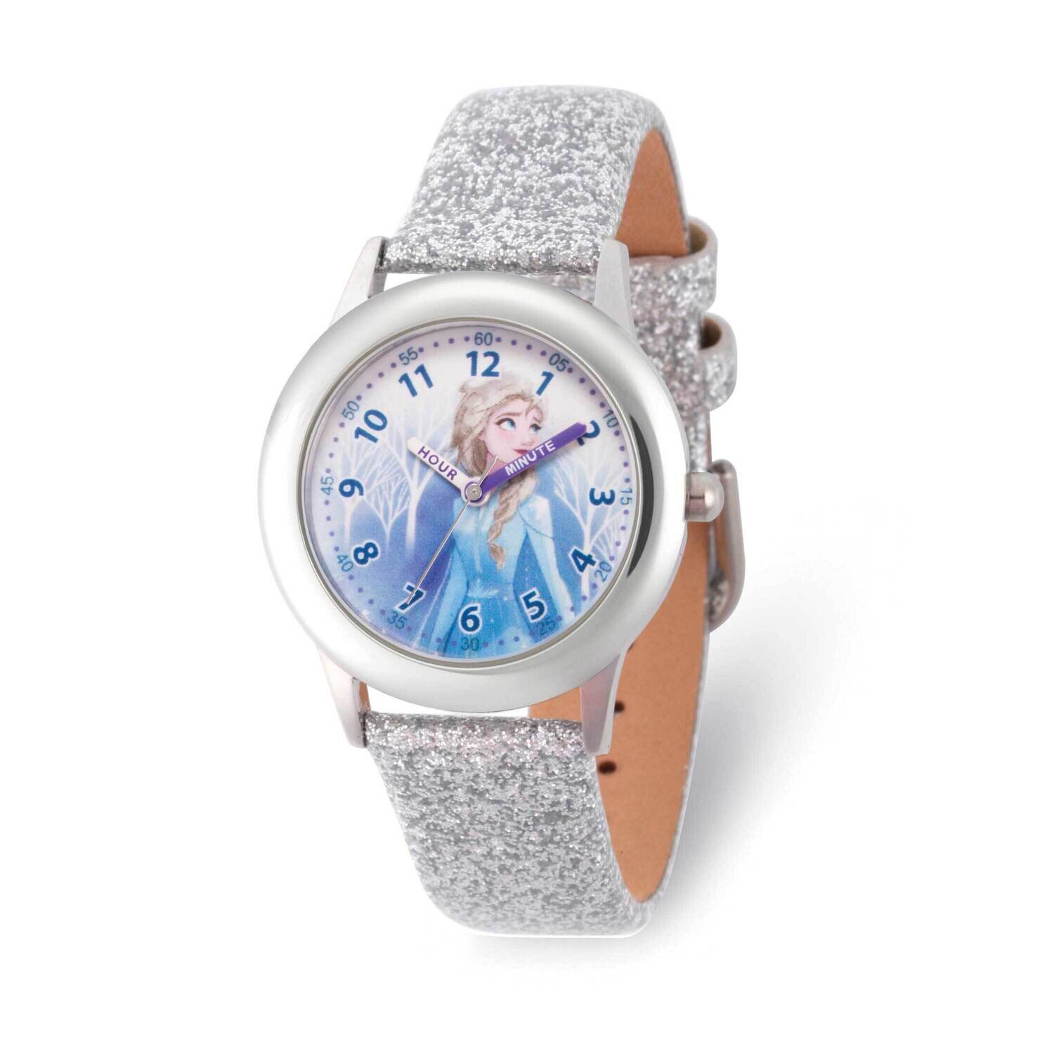 Disney Frozen II Elsa Time Teacher Silver Band Kids Watch XWA6272, MPN: XWA6272, 842885114072