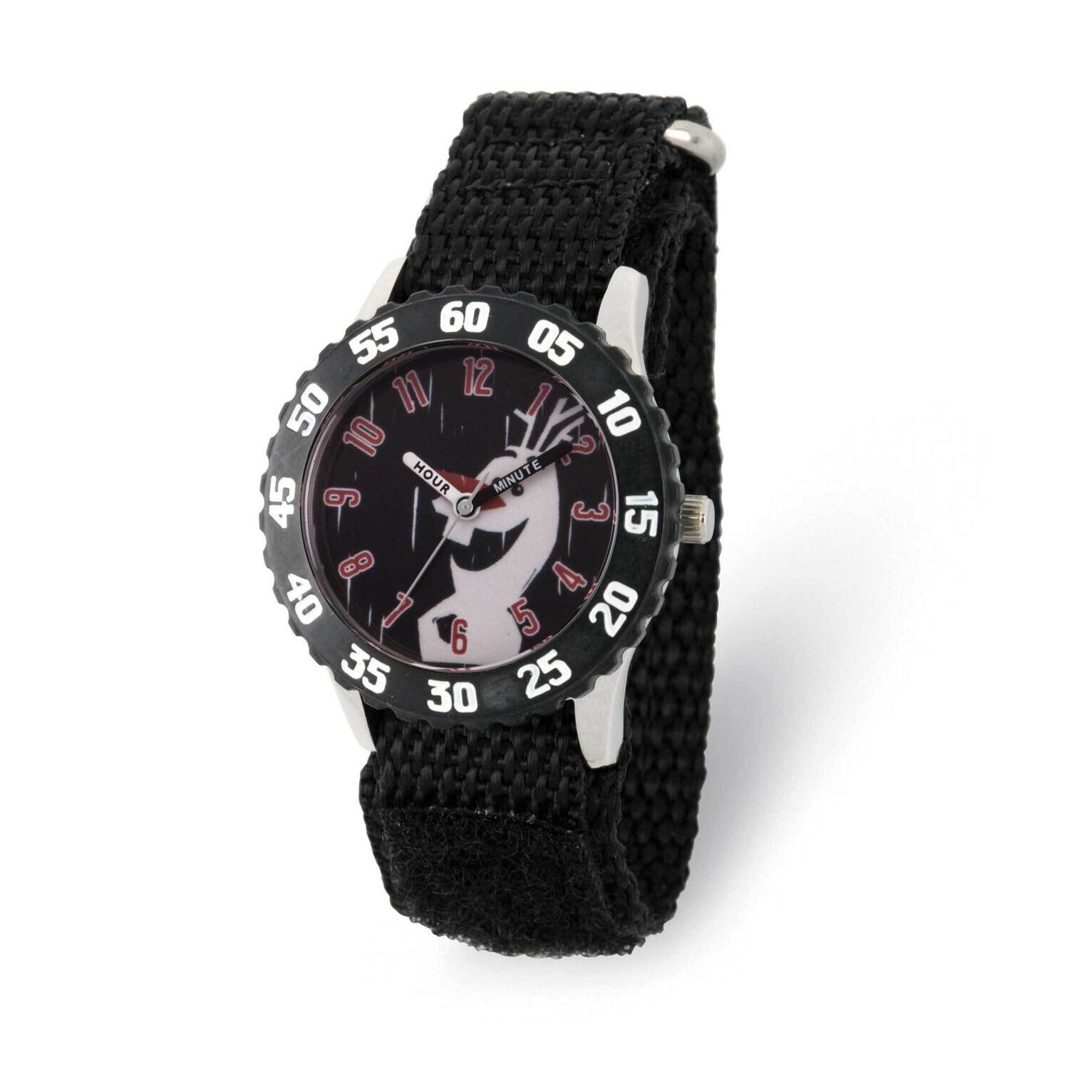 Disney Frozen II Olaf Time Teacher Black Nylon Band Kids Watch XWA6274, MPN: XWA6274, 842885114096