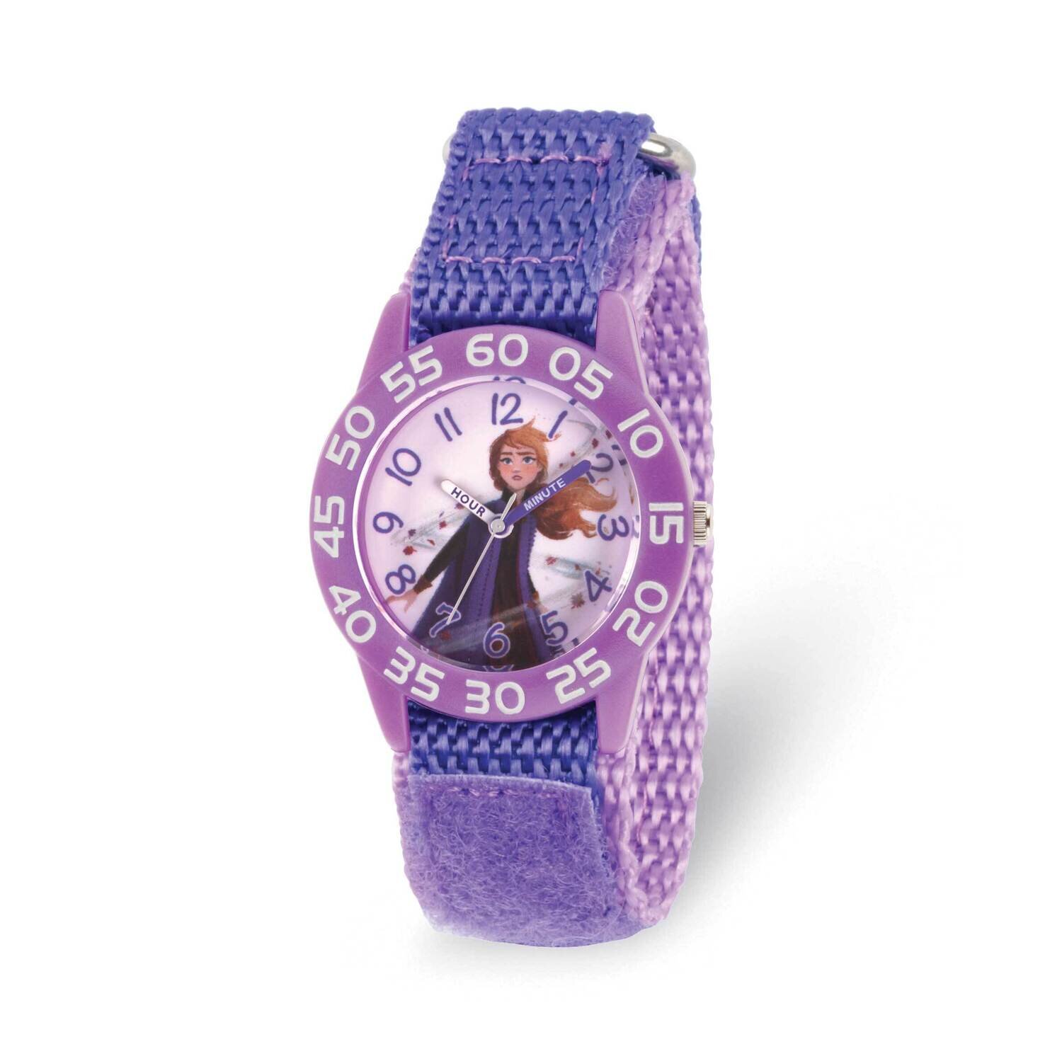 Disney Frozen II Anna Time Teacher Purple Nylon Band Kids Watch XWA6279, MPN: XWA6279, 842885113884