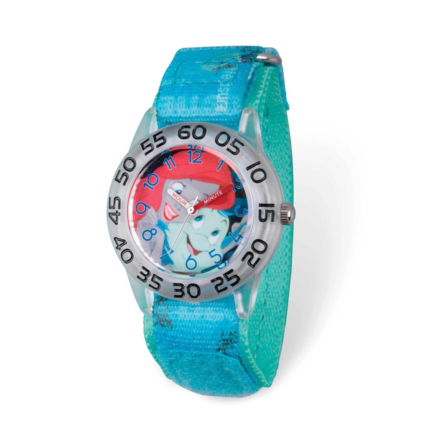 Disney The Little Mermaid Time Teacher Blue Band Kids Watch XWA6291, MPN: XWA6291, 843231095380