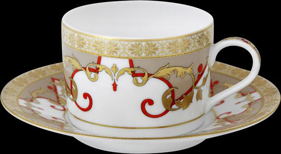 J. Seignolles Brunelleschi  Tea Cup and Saucer JS17822, MPN: JS17822,