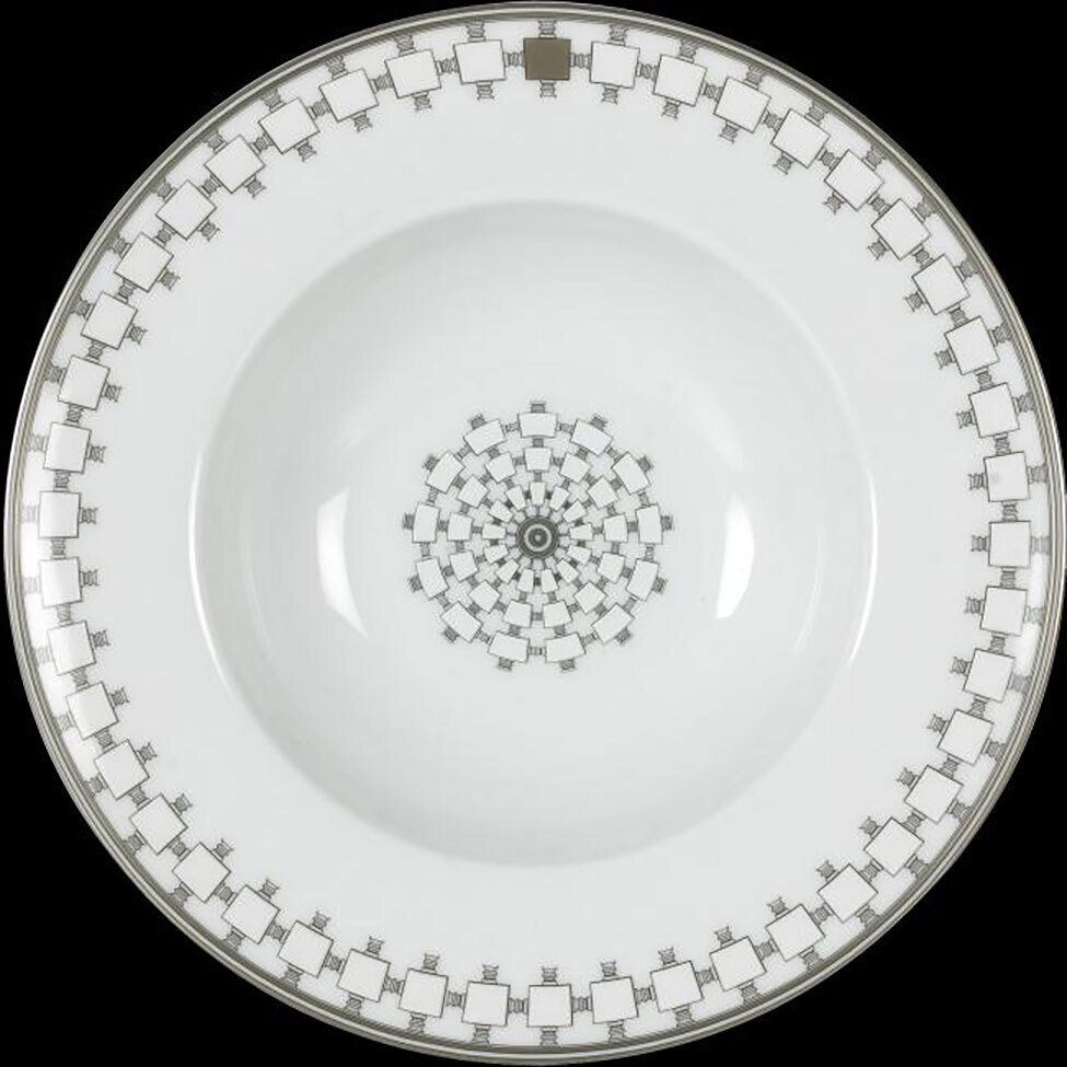 J. Seignolles Home Gold Rim Soup Plate 9 Inch JS171332, MPN: JS171332,