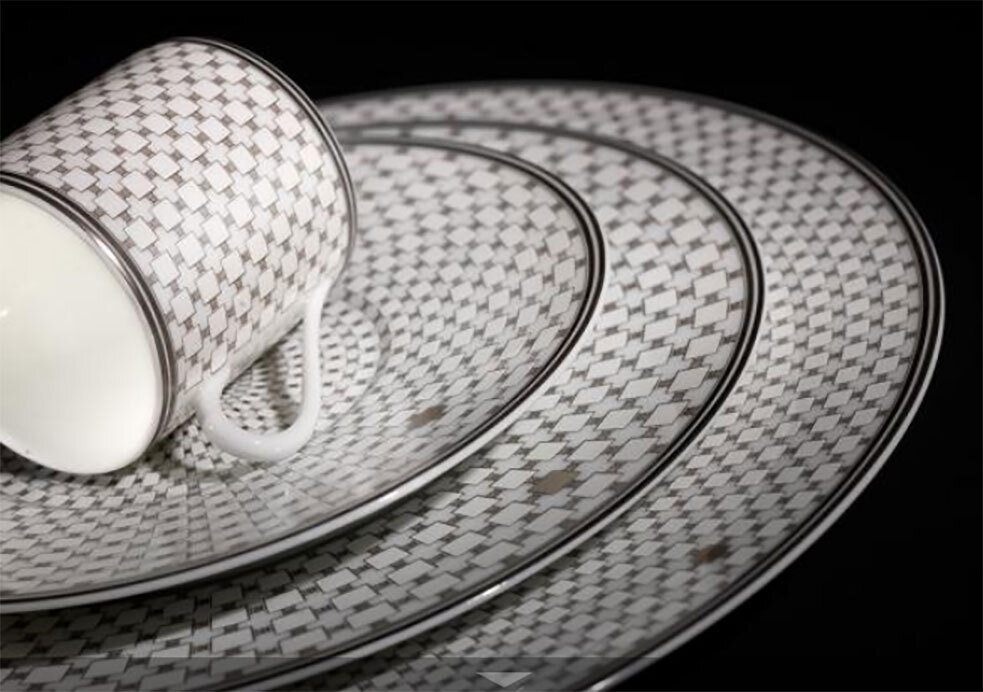 J. Seignolles Home Platinum Demitasse Cup and Saucer JS171421, MPN: JS171421,