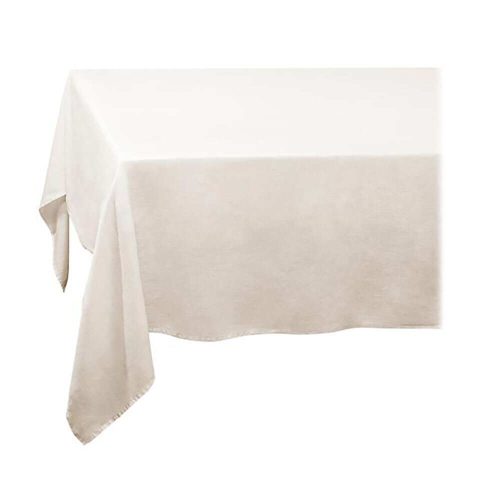 L'Objet Linen Sateen Tablecloth Medium Ecru LN4120