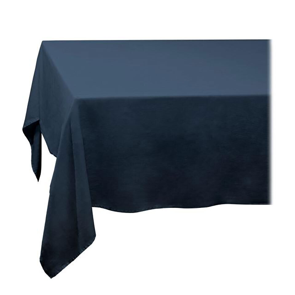 L'Objet Linen Sateen Tablecloth Medium Blue LN4620