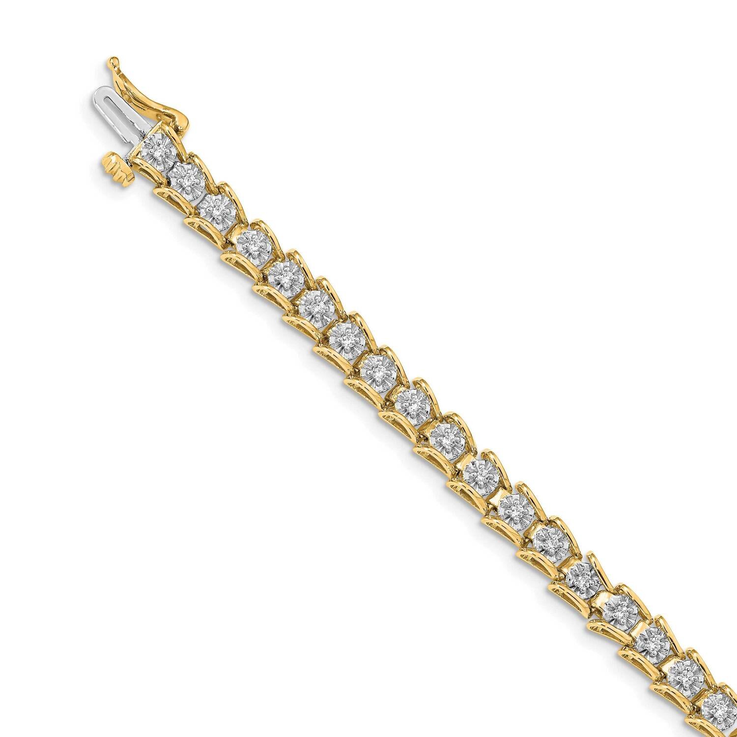 SI1/SI2 G H I Bracelet 14k Yellow Gold Lab Grown Diamond BM4654-063-YLG, MPN: BM4654-063-YLG, 88395…