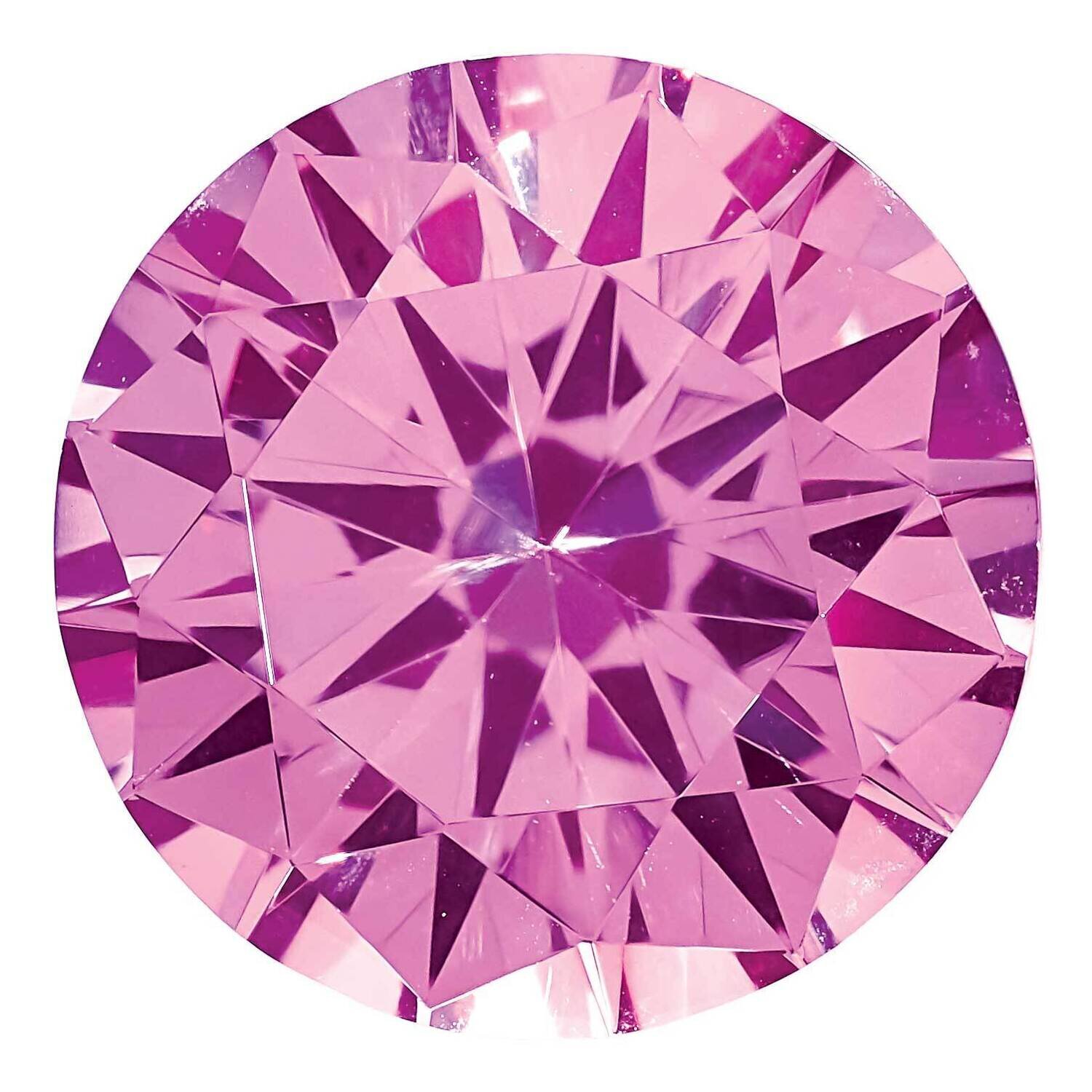 Sapphire Pink 5mm Round Created CS-0500-RDF-PK