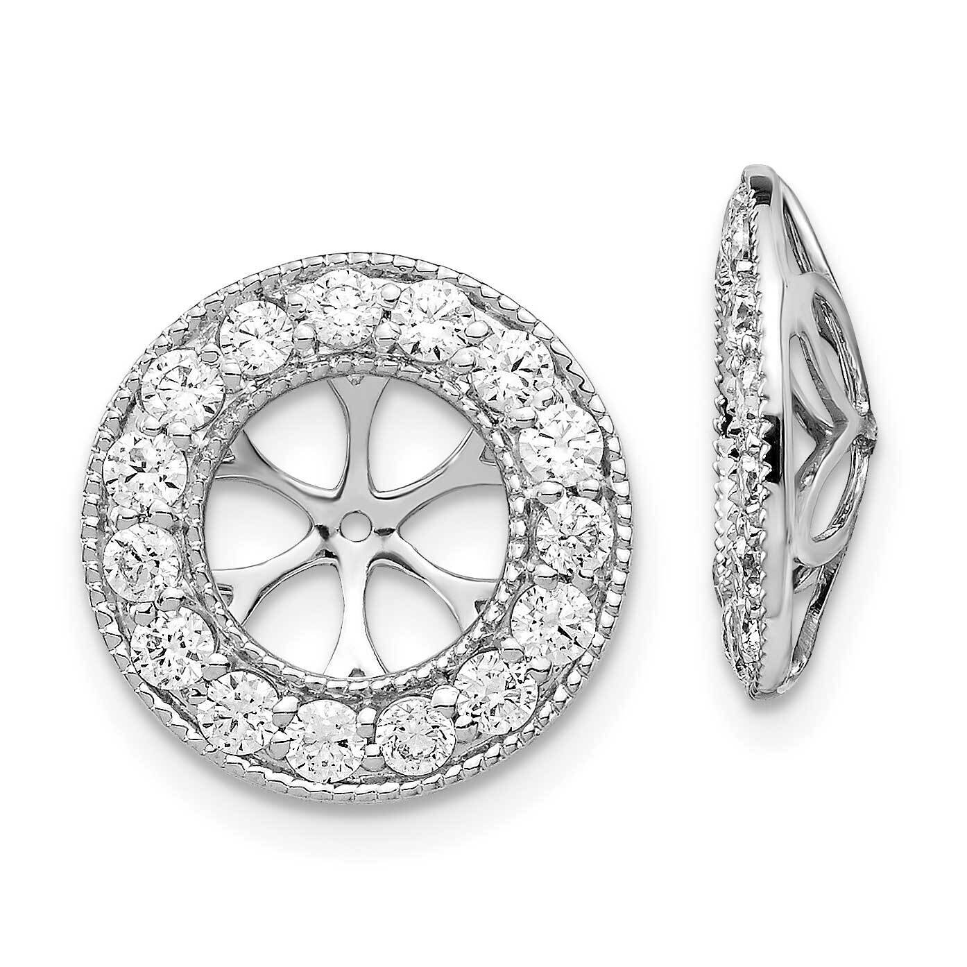 SI1/SI2 G H I Earrings Jackets 14k White Gold Lab Grown Diamond EJM5300-100-WLG, MPN: EJM5300-100-W…