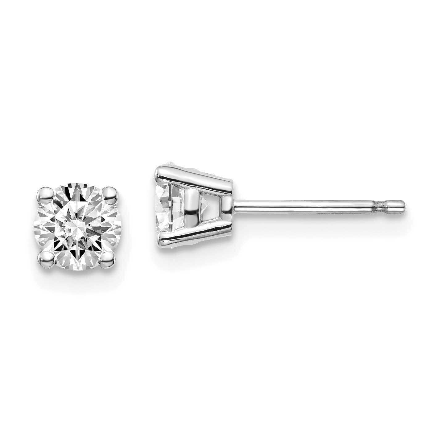 3/4ctw SI1/SI2 G H I Lab Grown Diamond 4 Prong Earrings 14k White Gold EM1006-075-WLG, MPN: EM1006-…