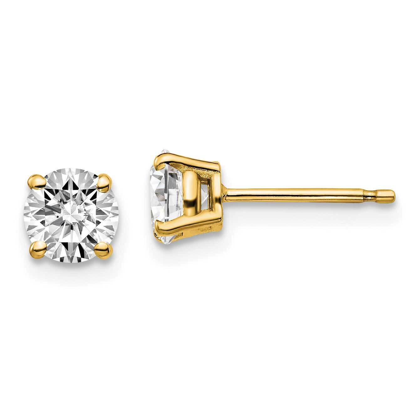 1ctw SI1/SI2 G H I Lab Grown Diamond 4 Prong Earrings 14k Yellow Gold EM1006-100-LG, MPN: EM1006-10…