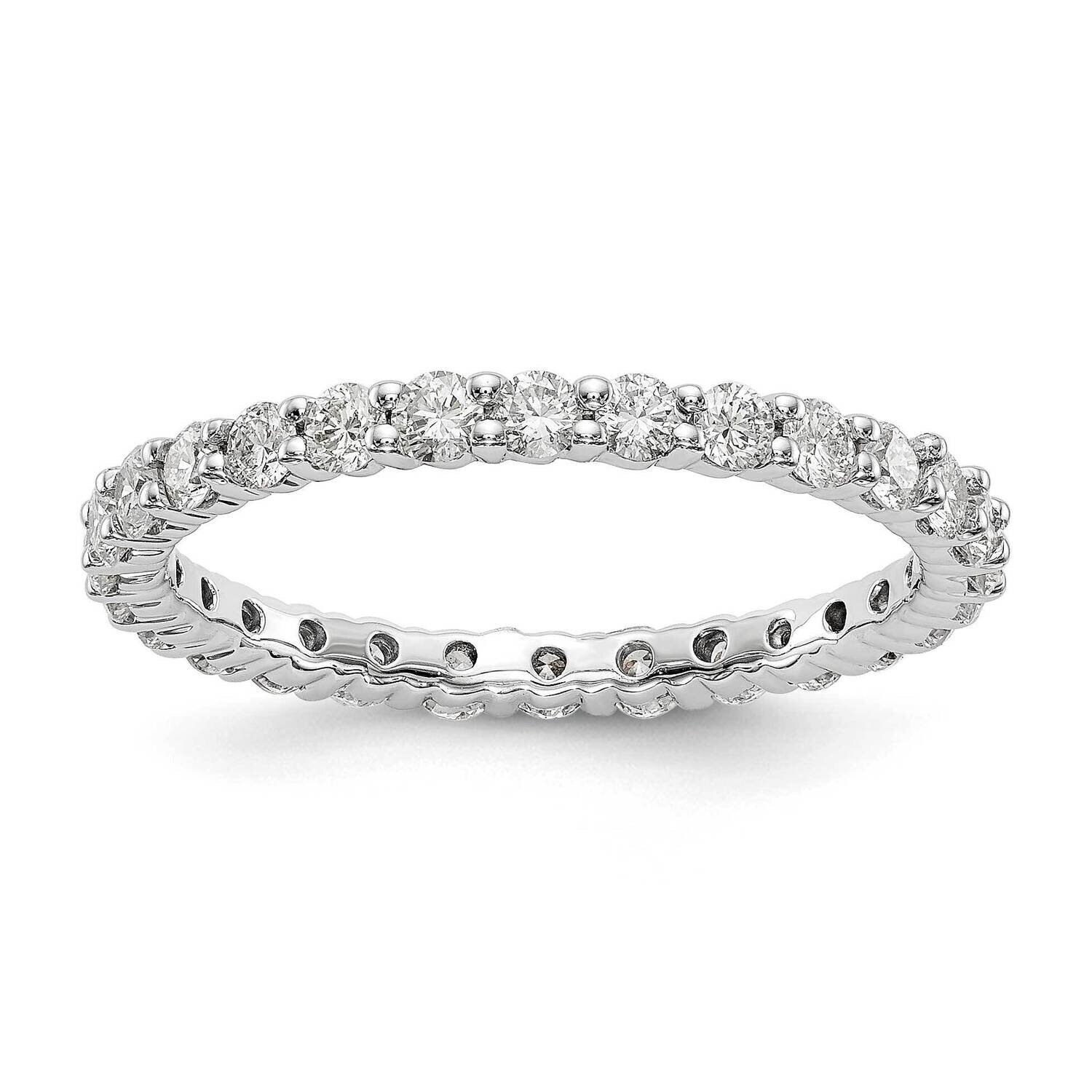 SI1/SI2 G H I Shared Prong Eternity Band 14k White Gold Lab Grown Diamond ET0001-100-85WLG, MPN: ET…