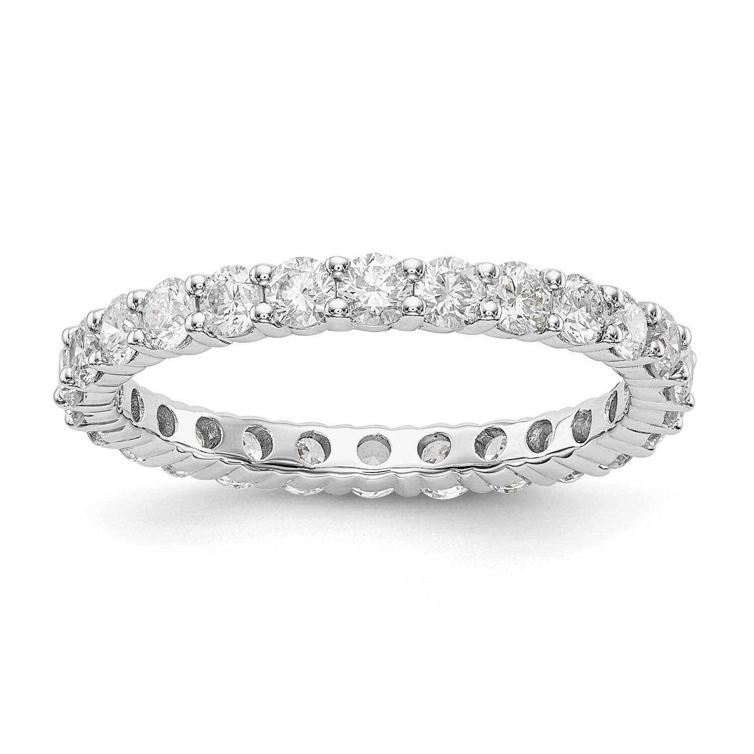 SI1/SI2 G H I Shared Prong Eternity Band 14k White Gold Lab Grown Diamond ET0001-150-5WLG, MPN: ET0…