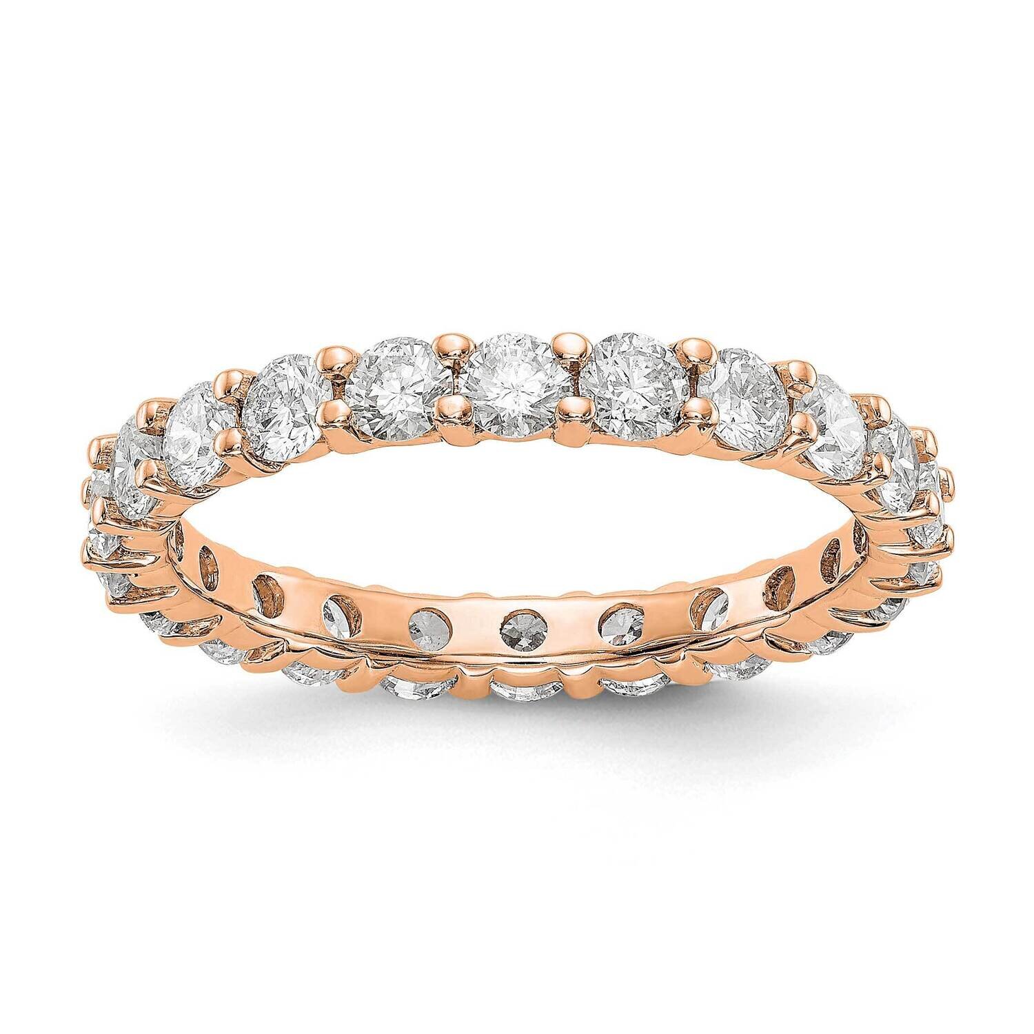 SI1/SI2 G H I Shared Prong Eternity Band 14k Rose Gold Lab Grown Diamond ET0001-200-45RLG, MPN: ET0…