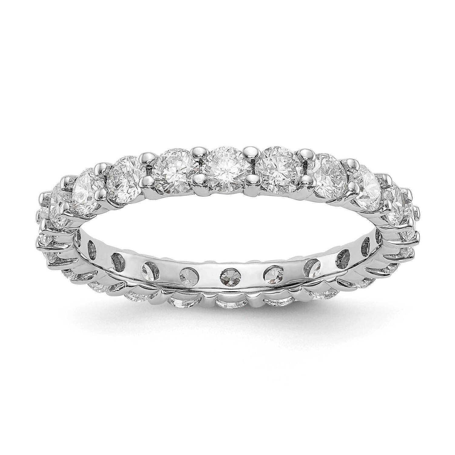 SI1/SI2 G H I Shared Prong Eternity Band 14k White Gold Lab Grown Diamond ET0001-200-85WLG, MPN: ET…