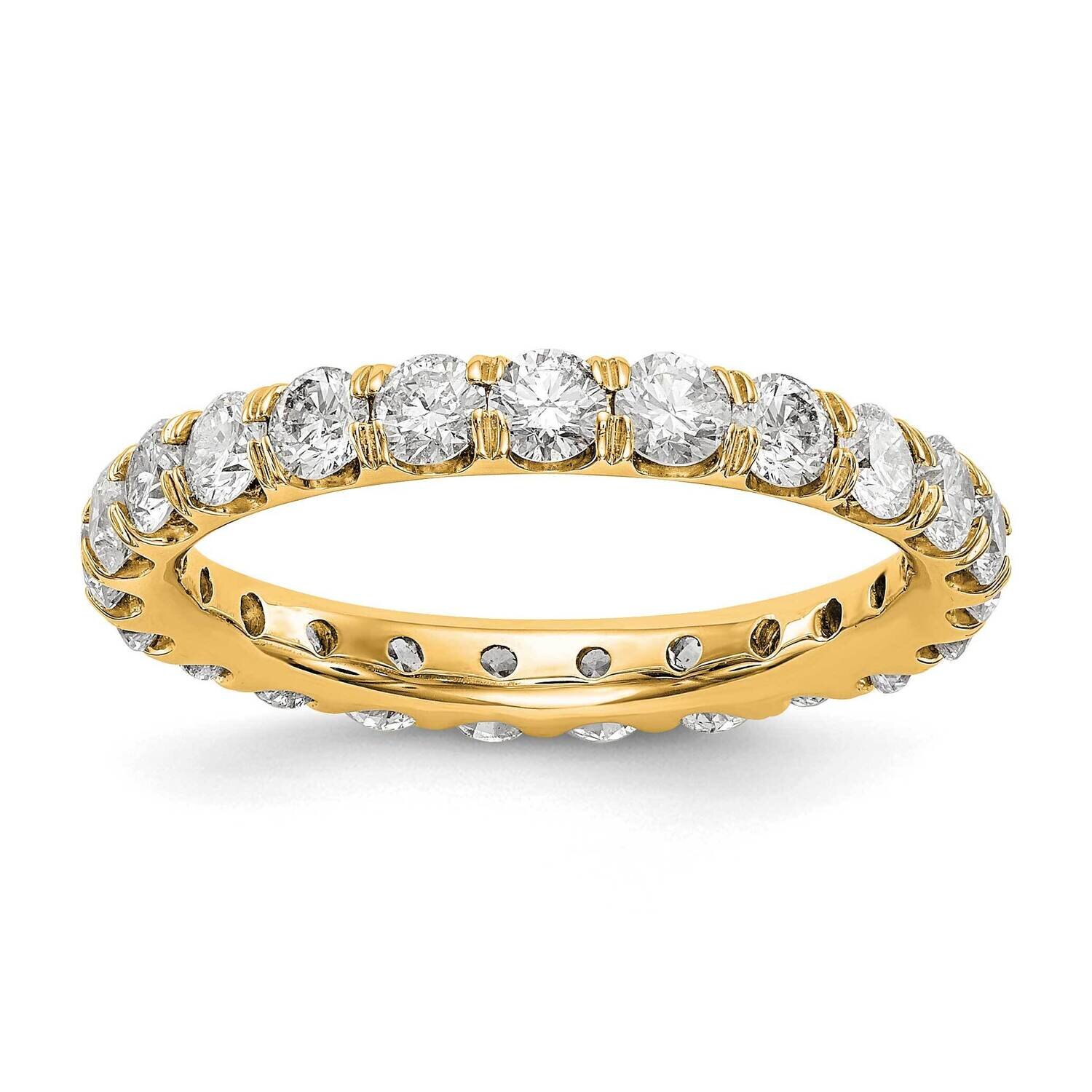 SI1/SI2 G H I Eternity Band 14k Yellow Gold Lab Grown Diamond ET0005-200-45YLG