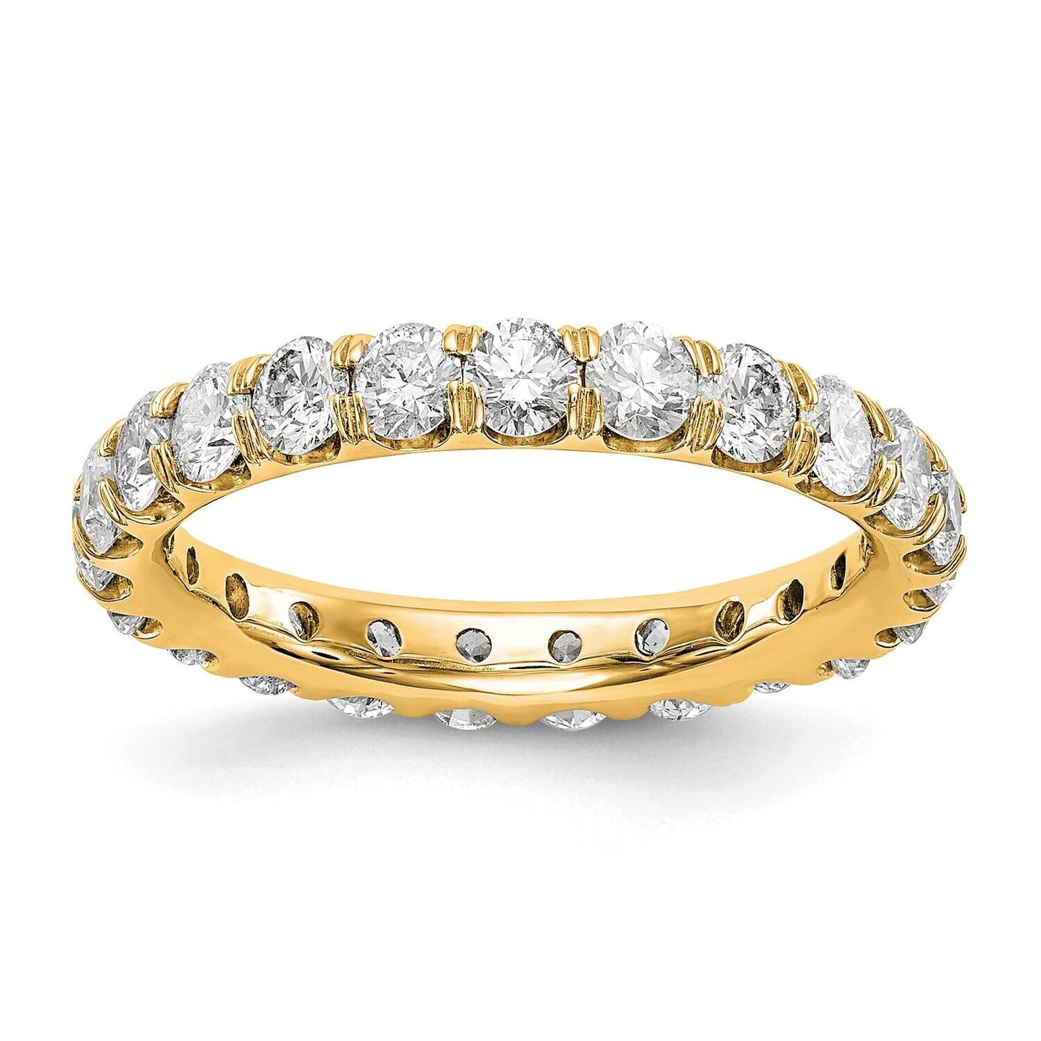 SI1/SI2 G H I Eternity Band 14k Yellow Gold Lab Grown Diamond ET0005-300-65YLG