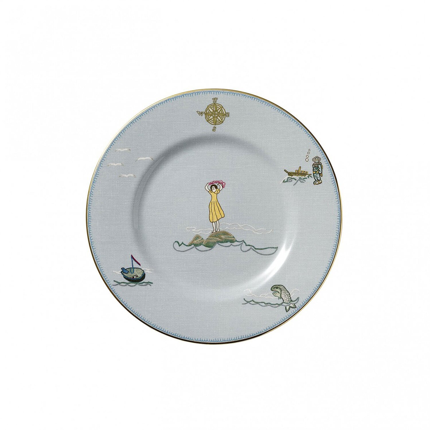 Wedgwood Sailors Farewell Accent Salad Plate 9 Inch 1050212