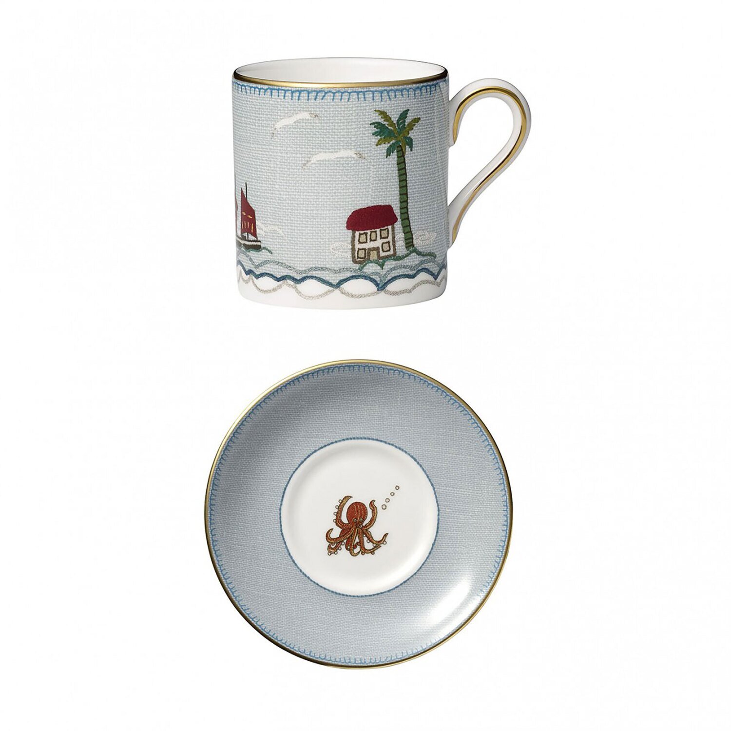 Wedgwood Sailors Farewell Espresso Cup & Saucer Set 1050203
