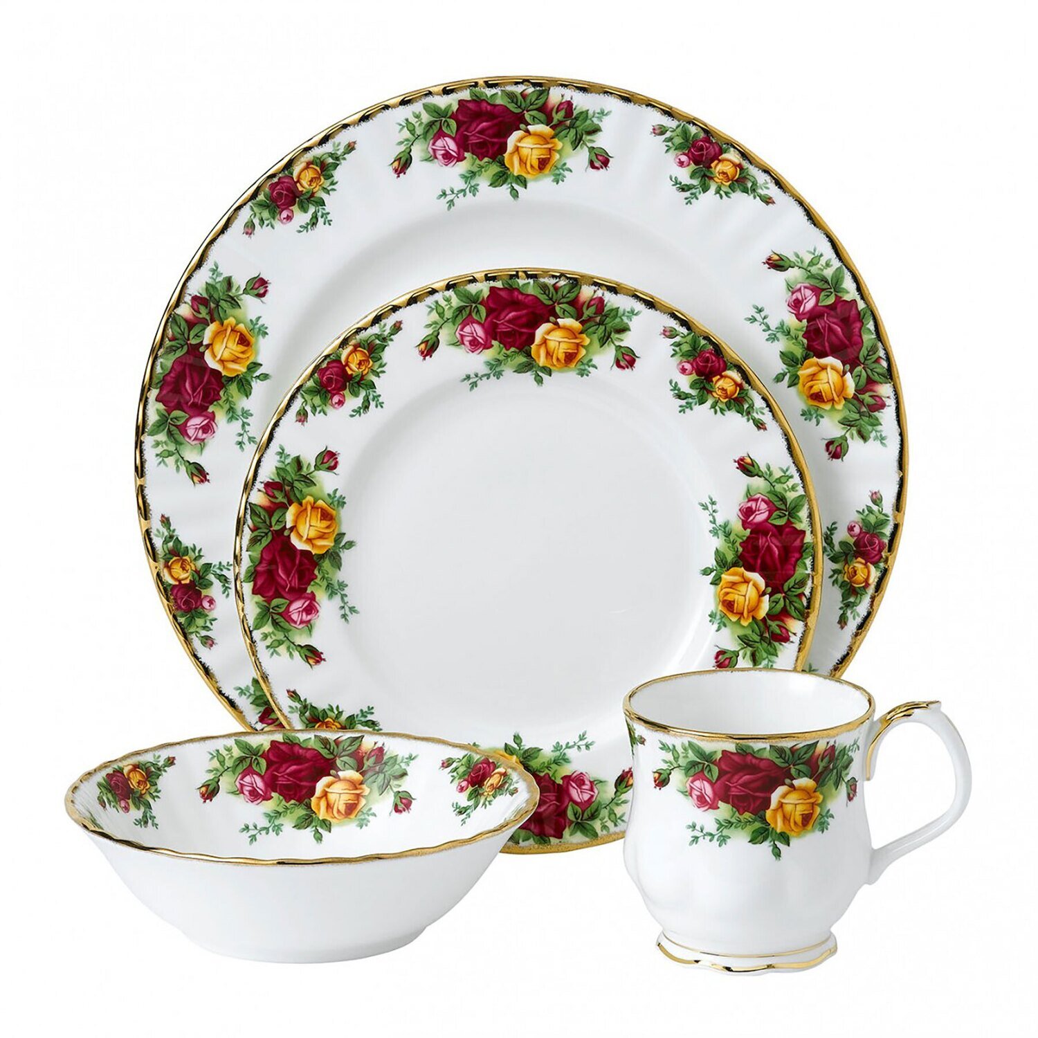 Royal Albert Old Country Roses 4-Piece Place Setting 1051425