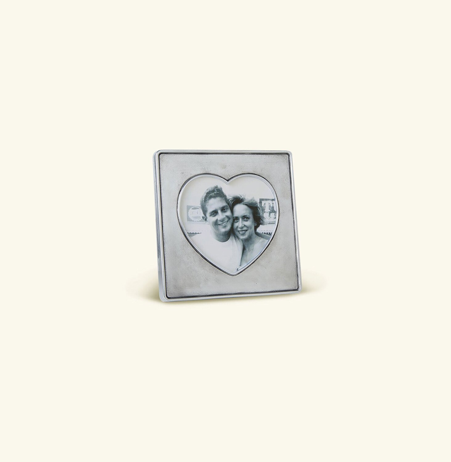 Match Pewter Heart In Square Picture Frame 1401