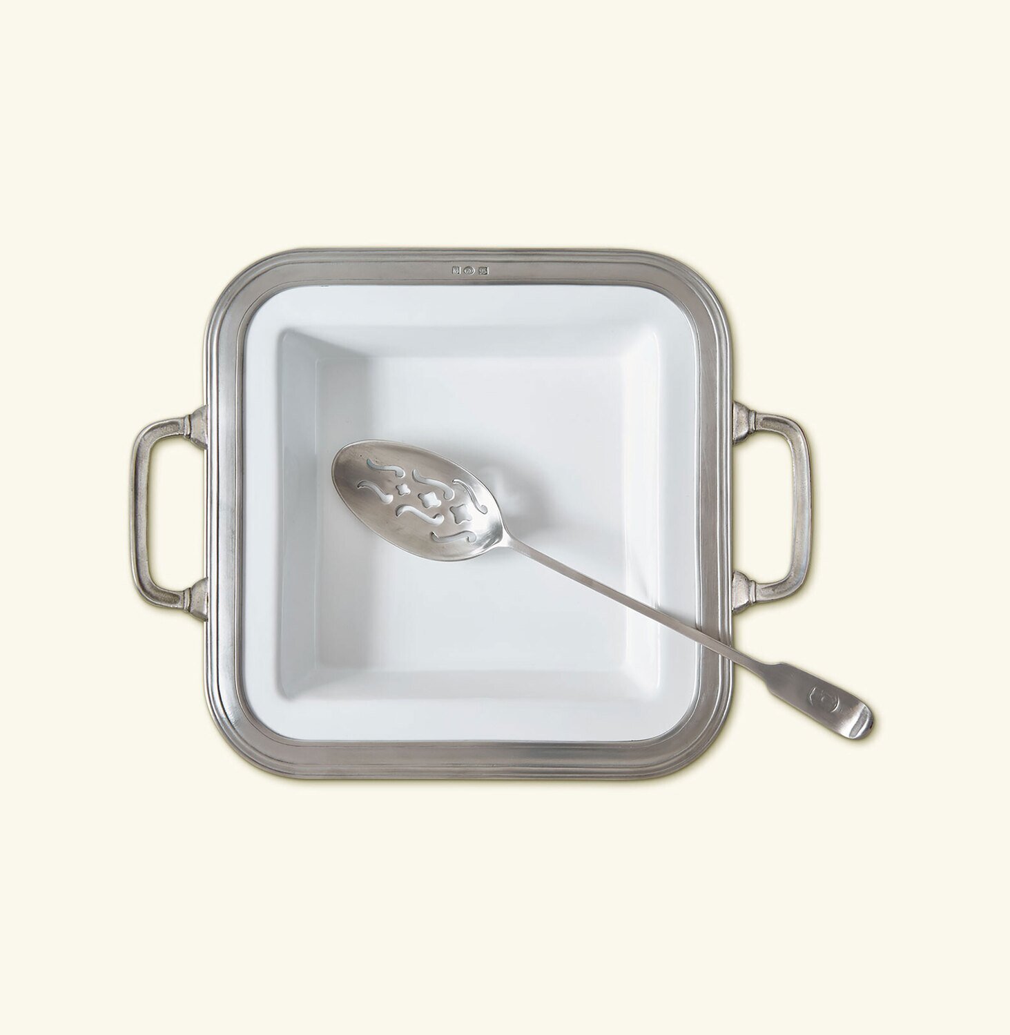 Match Pewter Gianna Square Serving Dish with Handles A887.1